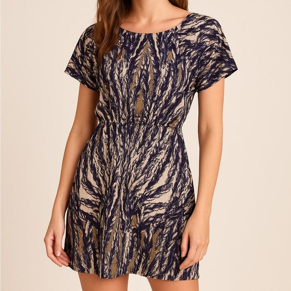 Anthropologie Maude boatneck dolman short sleeve mini dress. Size Small. - Picture 7 of 7